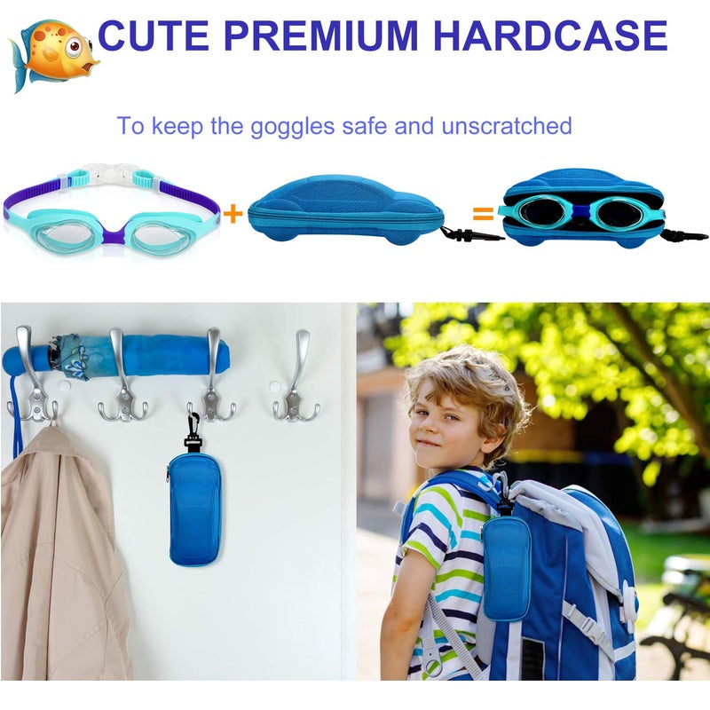 Careula Kids Swim Goggles, Swimming Goggles for Boys Girls Kid Toddlers Age 2-12 - Image 3